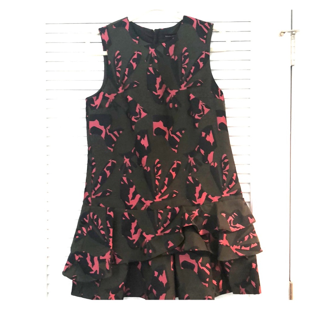 Ruffled Banana Republic mini-dress